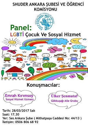Ankara&rsquo;da "LGBTİ Çocuk ve Sosyal Hizmet" konuşulacak | Kaos GL - LGBTİ+ Haber Portalı Haber
